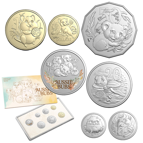 2026 Aussie Bubs - Six Coin Uncirculated Baby Year Set