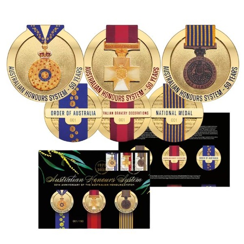 1975-2025 Australian Bravery Decorations 50th Anniversary of Australian Honours System PMC