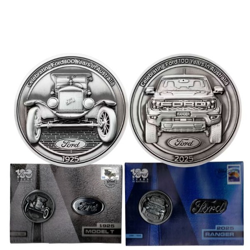 2025 Ford First & Last Car Medallion and Logo Badge Cover Combo
