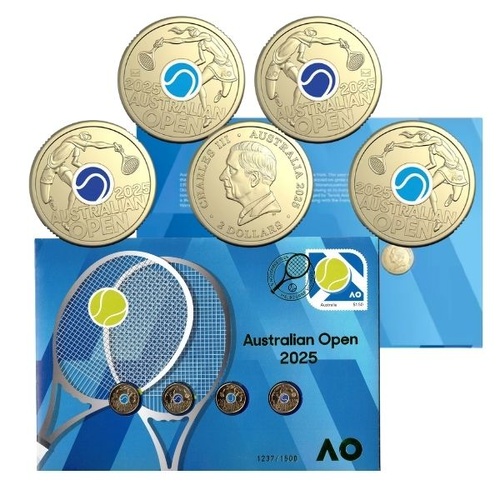 2025 Australian Open Men's & Womens Four Coin Limited Edition PNC