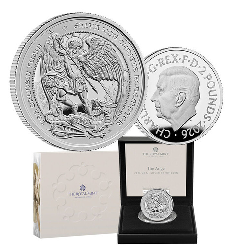 2026 £2 The Angel 1oz Silver Proof Coin