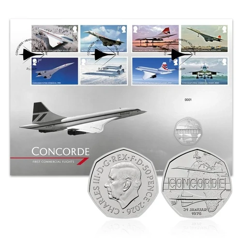 2025 50p Red Arrows Brilliant Uncirculated Coin Cover