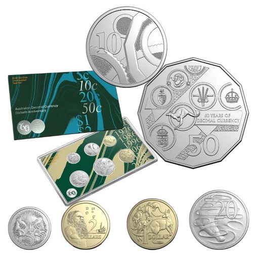 2026 60th Anniversary of Decimal Currency Uncirculated Six-Coin Year Set