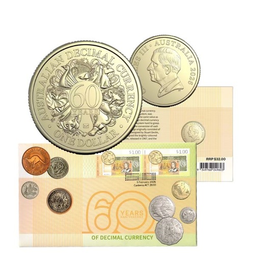 2026 $1 Decimal Currency 60 Years PNC