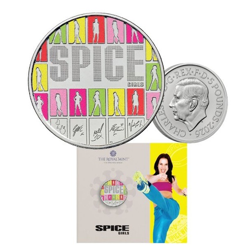 2026 £5 Sporty Spice - The Spice Girls Coloured Brilliant Uncirculated Coin