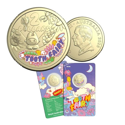 2026 $2 Tooth Fairy Coloured Uncirculated Coin