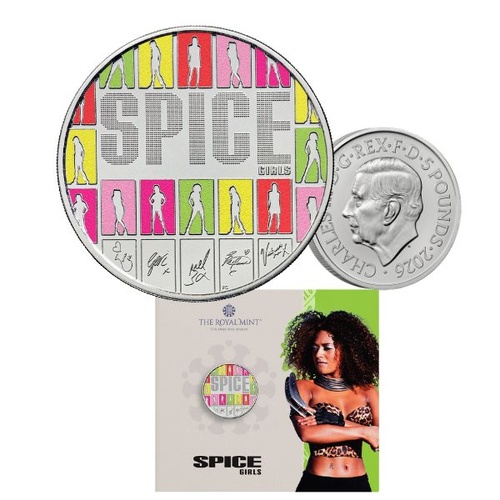 2026 £5 Scary Spice - The Spice Girls Coloured Brilliant Uncirculated Coin