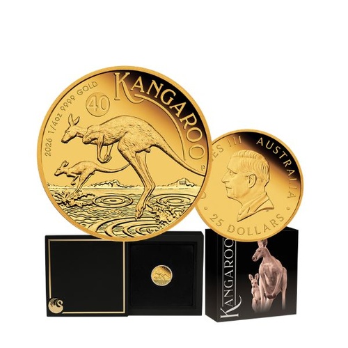 2026 Australian Kangaroo 1/10oz Gold Proof Coin