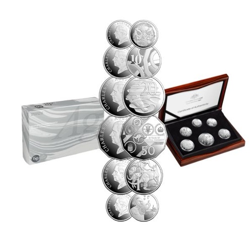2026 Decimal Currency 60th Anniversary Fine Silver Proof 6 Coin Denomination Set