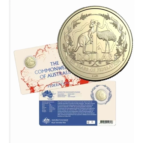 2026 $1 The Commonwealth Of Australia - 125 Years Of Federation Uncirculated Coin