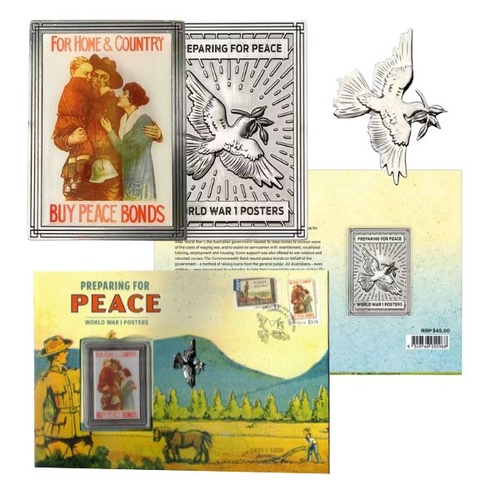 2026 ANZAC Day – Preparing for Peace Medallion and Pin Cover