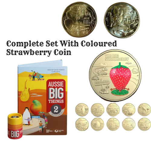 Complete Aussie Big Things 2 Tube Set + 2 x $1 Bonus Coins To Fill Folder