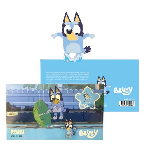 2026 $2 Rain - Bluey Stamp and Pin Cover