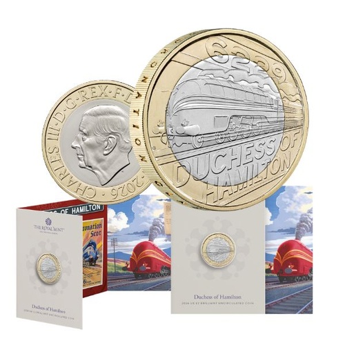 2026 £2 Duchess of Hamilton Brilliant Uncirculated Coin