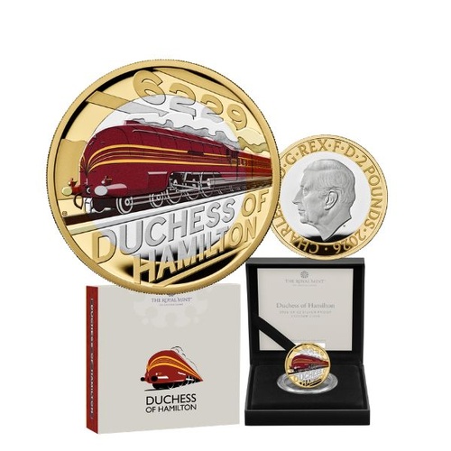 2026 £2 Duchess of Hamilton Silver Proof Colour Coin 