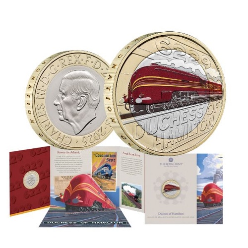 2026 £2 Duchess of Hamilton Brilliant Uncirculated Colour Coin