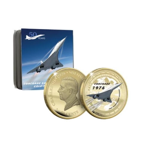 2026 Concorde 50th Anniversary Super Size Gold Plated Luxe Edition Coin
