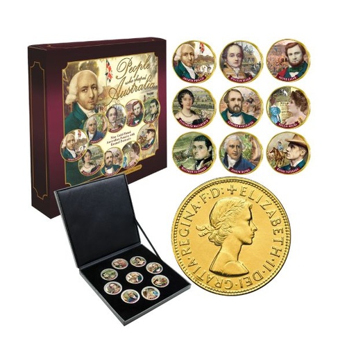 People Who Shaped Australia Gold-plated Penny 9-Coin Collection
