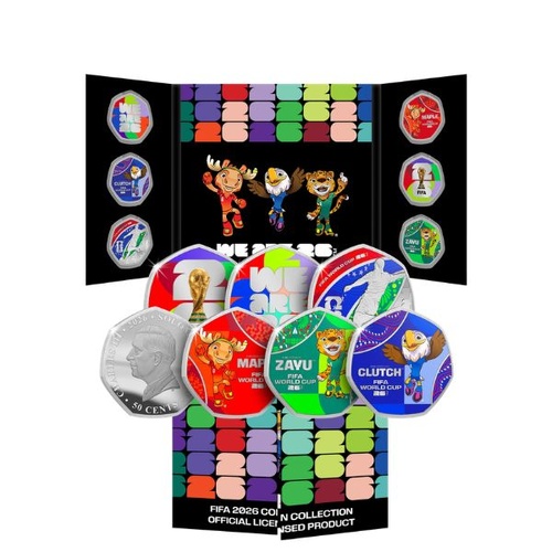 2026 The Official FIFA World Cup Brilliant Uncirculated Proof-Like 6 Coin Set