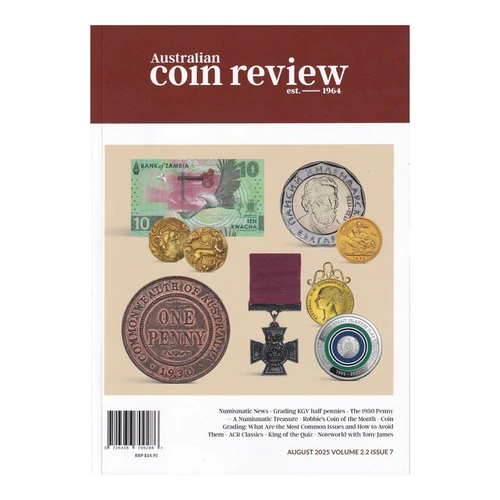 2025 August Cover - Australian Coin Review Magazine