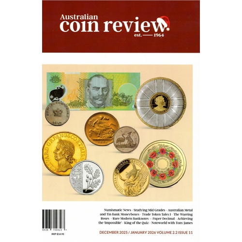 2025 December / January Cover - Australian Coin Review Magazine