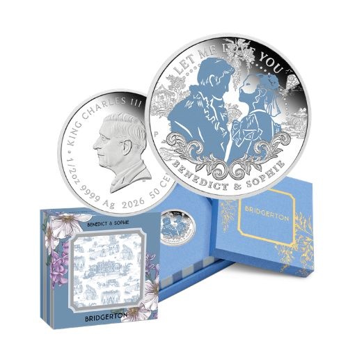 2026 Benedict & Sophie - Bridgerton 1/2 Oz Silver Proof Coloured Coin