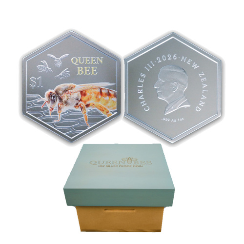 2026 $1 Queen Bee 1 Oz Silver Proof Coin