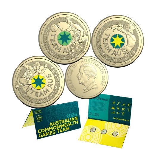 2026 $2 Commonwealth Games Team Colour 3 Coin Uncirculated Set