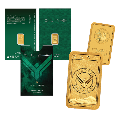 2026 DUNE - House Atreides 1g Gold Minted Bar