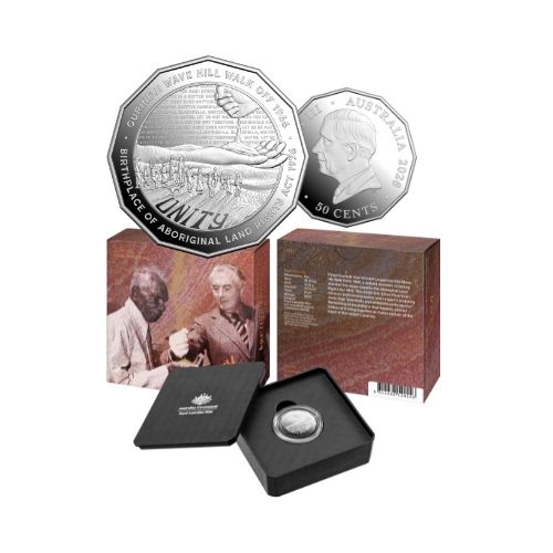 2026 Australia Wave Hill Walk Off 60th Anniversary & Aboriginal Land Rights Act 1976 50th Anniversary 50c Silver Proof Coin