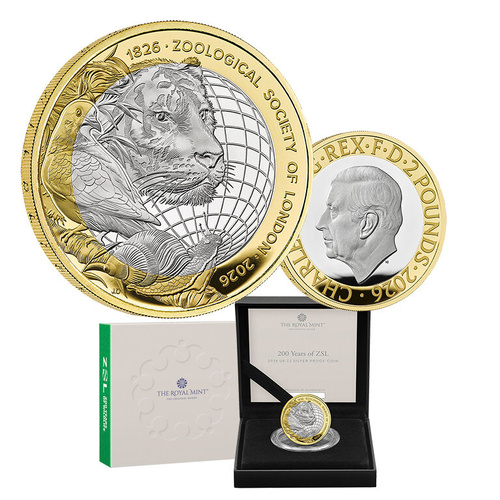 2026 £2 200 Years of Zoological Society Of London (ZSL) Silver Proof Coin