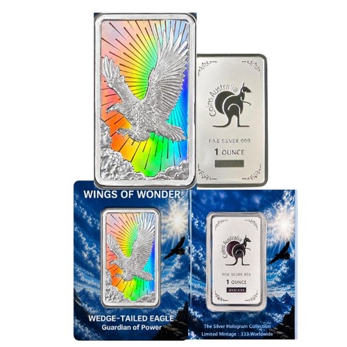 2026 Wedge-Tailed Eagle Guardian Of Power - Wings Of Wonder 1 Oz .999 Silver Minted Bar