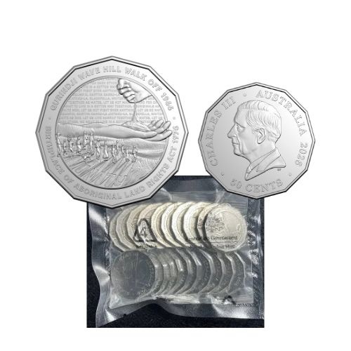 2024 50c NAIDOC 50th Anniversary RAM Logo Bag of 20