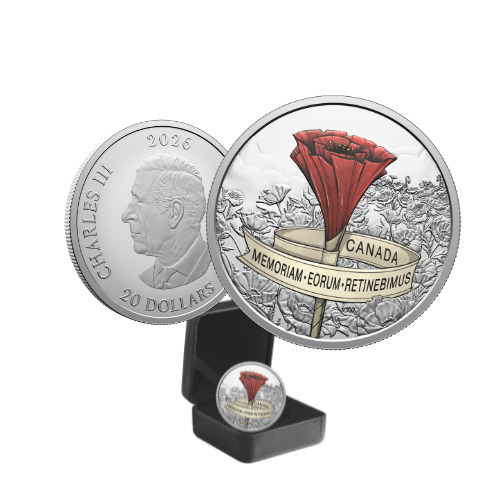 2026 $20 Remembrance Day - 1.1 Oz Fine Silver Coin
