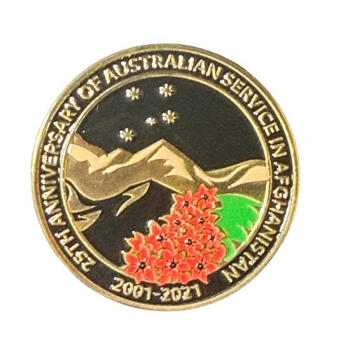 25th Anniversary Of Australian Service in Afghanistan Challenge Coin