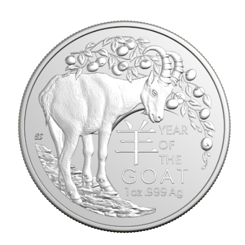 2027 $1 Lunar Year of the Goat 1oz Silver Bullion Coin