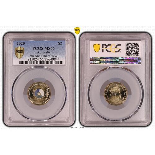 MS66 2020 $2 75th Anniversary End Of WWII PCGS