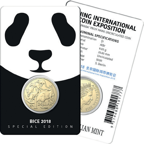 2018 $1 Mob of Roos Panda Privy 