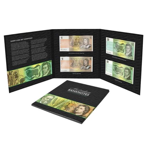 Australian $1 and $2 Banknote Type Set