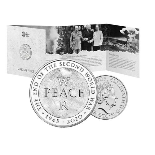 2020 £5 75th Anniversary of the End of WWII Brilliant Uncirculated Coin