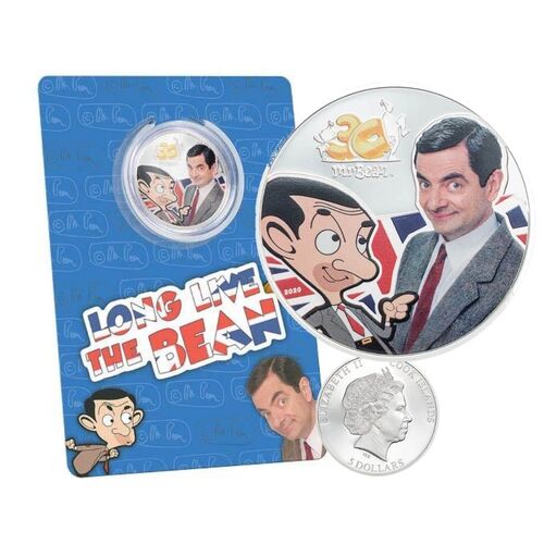 2020 $5 Mr Bean 30th Anniversary 1oz Silver Proof Coin