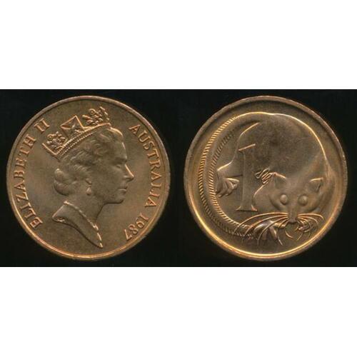 1 x 1987 Uncirculated 1c Royal Australian Mint
