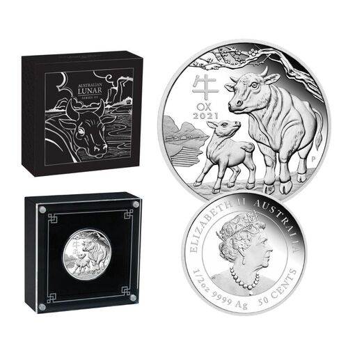 2021 50c Year Of The Ox 1/2 Oz