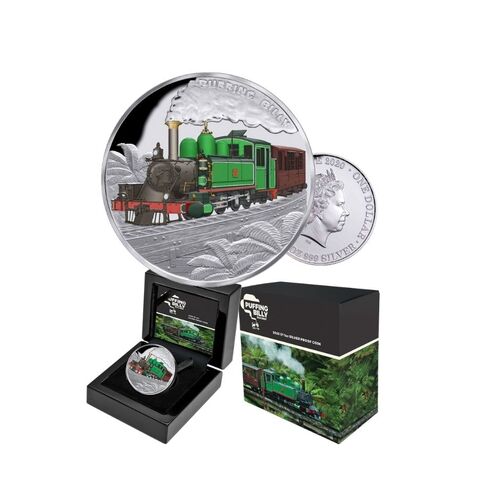 2020 $1 Puffing Billy 1oz Silver Proof Coin 
