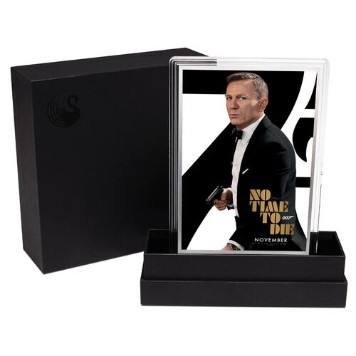 2020 007 James Bond™ No Time to Die Movie Poster Silver Foil