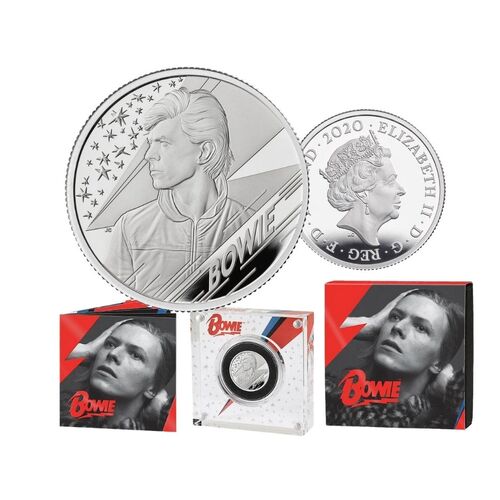 2020 £1 David Bowie 1/2 oz Silver Proof Coin