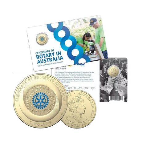 2021 $1 Centenary Of Rotary Australia