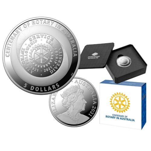 2021 $5 Centenary Of Rotary Australia & New Zealand