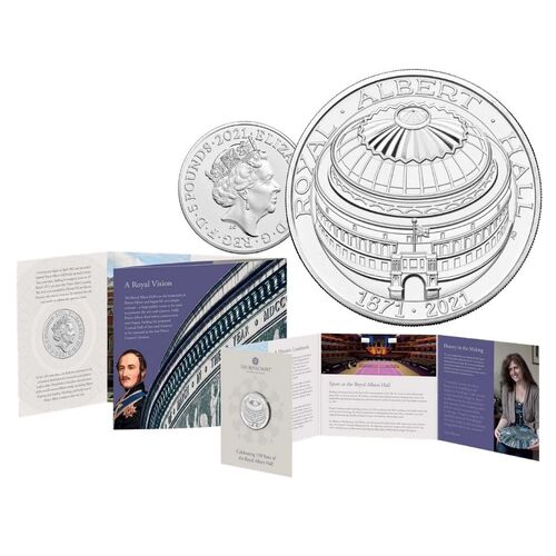 2021 £5 150 Years of the Royal Albert Hall Copper-Nickel Brilliant UNC