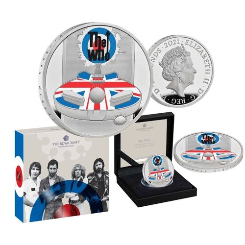 2021 £2 The Who Coloured 1oz Silver Proof Coin